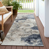 Piper Looms Chantille Abstract ACN1860 Ivory Machine Washable Area Rug Runner Outdoor Lifestyle Image Feature