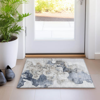 Piper Looms Chantille Abstract ACN1860 Ivory Machine Washable Area Rug Scatter Lifestyle Image Feature