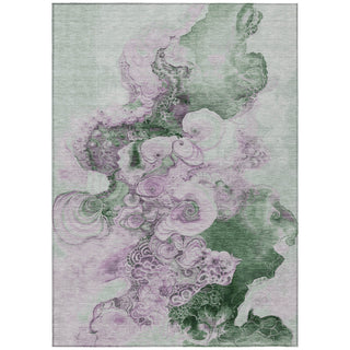 Piper Looms Chantille Abstract ACN1860 Sage Machine Washable Area Rug main image