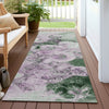 Piper Looms Chantille Abstract ACN1860 Sage Machine Washable Area Rug Runner Outdoor Lifestyle Image Feature