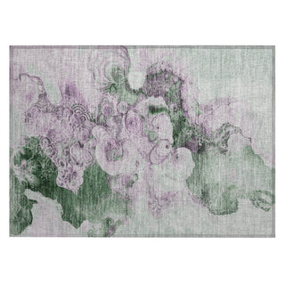 Piper Looms Chantille Abstract ACN1860 Sage Machine Washable Area Rug Scatter Main Image
