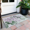 Piper Looms Chantille Abstract ACN1860 Sage Machine Washable Area Rug Scatter Outdoor Lifestyle Image Feature
