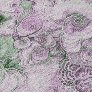 Piper Looms Chantille Abstract ACN1860 Sage Machine Washable Area Rug Swatch Image