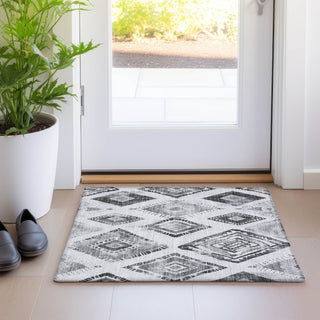 Piper Looms Chantille Aztec ACN1861 Gray Machine Washable Area Rug Scatter Lifestyle Image Feature