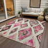 Piper Looms Chantille Aztec ACN1861 Linen Machine Washable Area Rug Outdoor Lifestyle Image Feature