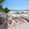 Piper Looms Chantille Aztec ACN1861 Linen Machine Washable Area Rug Outdoor Lifestyle Image Feature