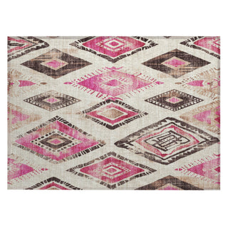 Piper Looms Chantille Aztec ACN1861 Linen Machine Washable Area Rug Scatter Main Image
