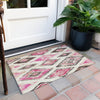 Piper Looms Chantille Aztec ACN1861 Linen Machine Washable Area Rug Scatter Outdoor Lifestyle Image Feature