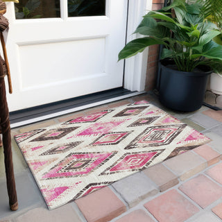 Piper Looms Chantille Aztec ACN1861 Linen Machine Washable Area Rug Scatter Outdoor Lifestyle Image Feature