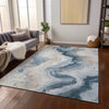 Piper Looms Chantille Swirls ACN1862 Beige Machine Washable Area Rug Lifestyle Image Feature