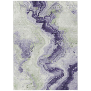 Piper Looms Chantille Swirls ACN1862 Lavender Machine Washable Area Rug main image