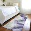 Piper Looms Chantille Swirls ACN1862 Lavender Machine Washable Area Rug Runner Lifestyle Image Feature