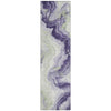 Piper Looms Chantille Swirls ACN1862 Lavender Machine Washable Area Rug Runner Main Image