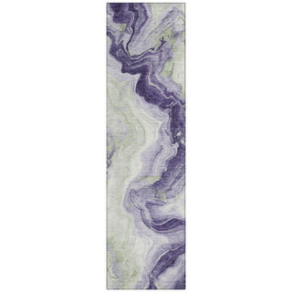 Piper Looms Chantille Swirls ACN1862 Lavender Machine Washable Area Rug Runner Main Image