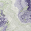 Piper Looms Chantille Swirls ACN1862 Lavender Machine Washable Area Rug Swatch Image