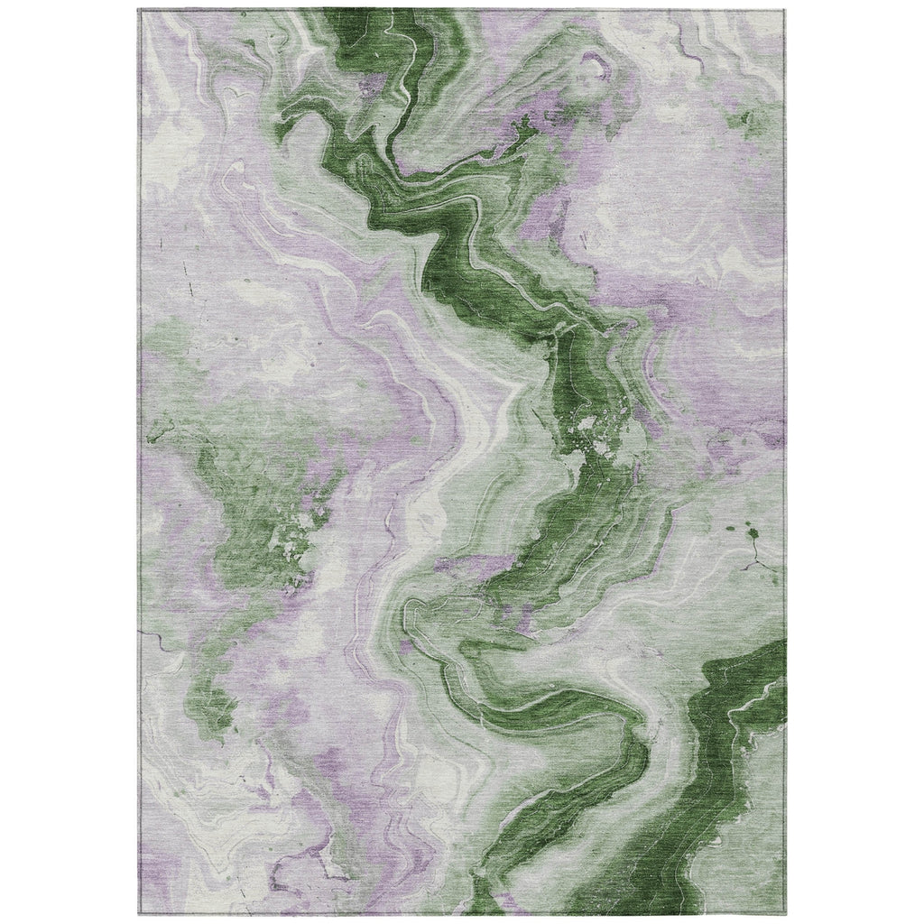 Piper Looms Chantille Swirls ACN1862 Olive Machine Washable Area Rug main image
