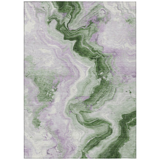 Piper Looms Chantille Swirls ACN1862 Olive Machine Washable Area Rug main image