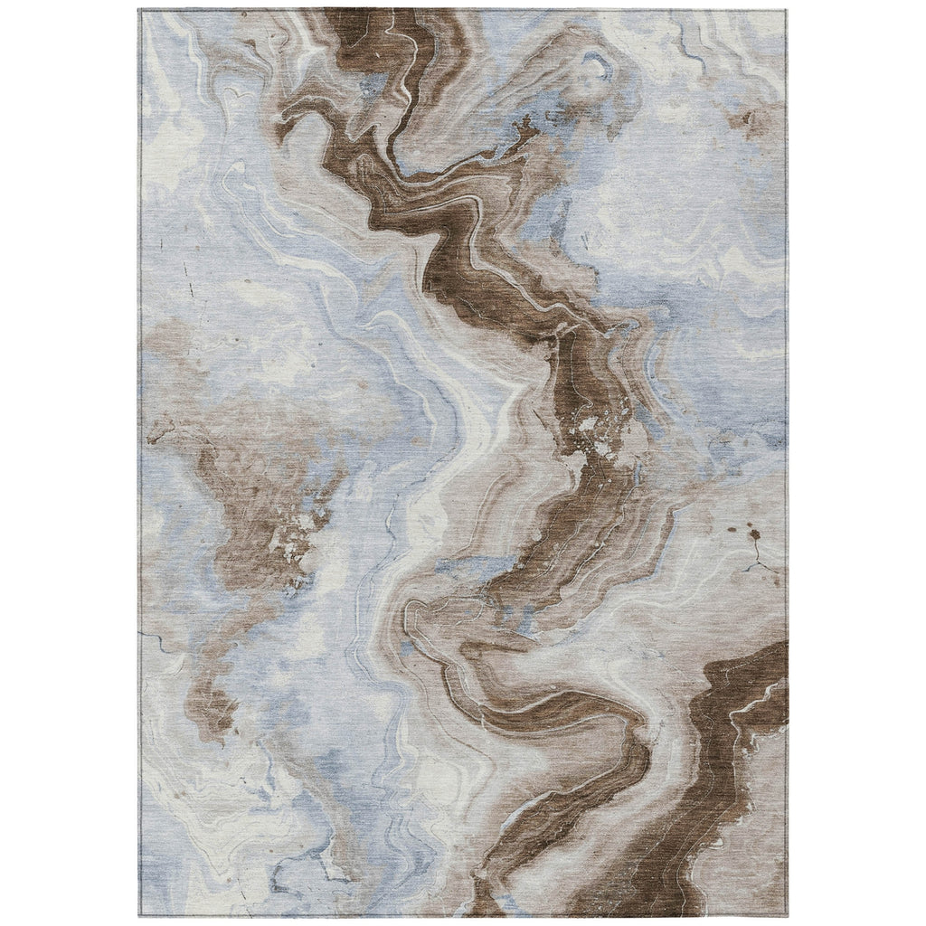 Piper Looms Chantille Swirls ACN1862 Taupe Machine Washable Area Rug main image