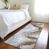 Piper Looms Chantille Swirls ACN1862 Taupe Machine Washable Area Rug Runner Lifestyle Image Feature
