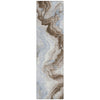 Piper Looms Chantille Swirls ACN1862 Taupe Machine Washable Area Rug Runner Main Image