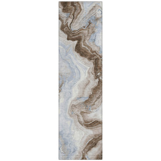 Piper Looms Chantille Swirls ACN1862 Taupe Machine Washable Area Rug Runner Main Image