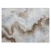 Piper Looms Chantille Swirls ACN1862 Taupe Machine Washable Area Rug Scatter Main Image