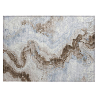 Piper Looms Chantille Swirls ACN1862 Taupe Machine Washable Area Rug Scatter Main Image