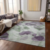 Piper Looms Chantille Abstract ACN1863 Aloe Machine Washable Area Rug Lifestyle Image Feature