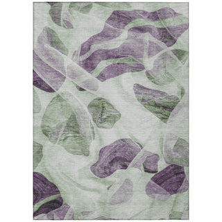 Piper Looms Chantille Abstract ACN1863 Aloe Machine Washable Area Rug main image