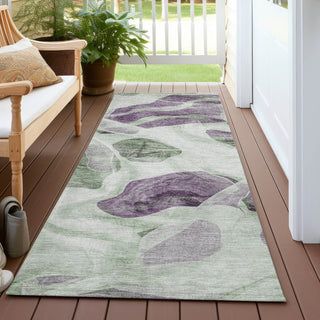 Piper Looms Chantille Abstract ACN1863 Aloe Machine Washable Area Rug Runner Outdoor Lifestyle Image Feature