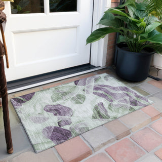 Piper Looms Chantille Abstract ACN1863 Aloe Machine Washable Area Rug Scatter Outdoor Lifestyle Image Feature