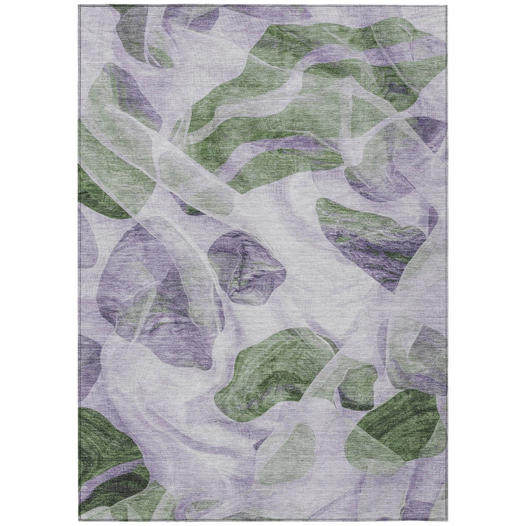 Piper Looms Chantille Abstract ACN1863 Lavender Machine Washable Area Rug main image