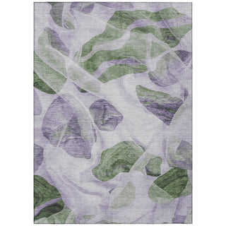 Piper Looms Chantille Abstract ACN1863 Lavender Machine Washable Area Rug main image