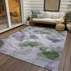 Piper Looms Chantille Abstract ACN1863 Lavender Machine Washable Area Rug Outdoor Lifestyle Image Feature
