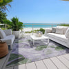 Piper Looms Chantille Abstract ACN1863 Lavender Machine Washable Area Rug Outdoor Lifestyle Image Feature