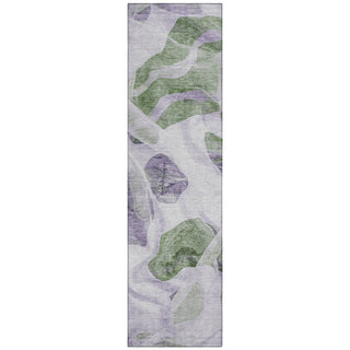 Piper Looms Chantille Abstract ACN1863 Lavender Machine Washable Area Rug Runner Main Image