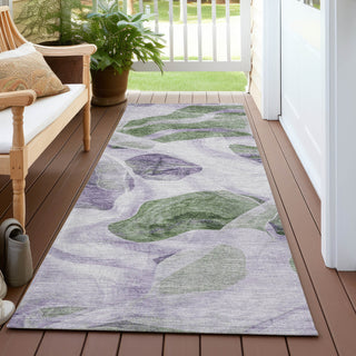 Piper Looms Chantille Abstract ACN1863 Lavender Machine Washable Area Rug Runner Outdoor Lifestyle Image Feature