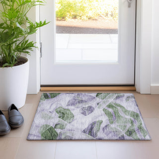 Piper Looms Chantille Abstract ACN1863 Lavender Machine Washable Area Rug Scatter Lifestyle Image Feature