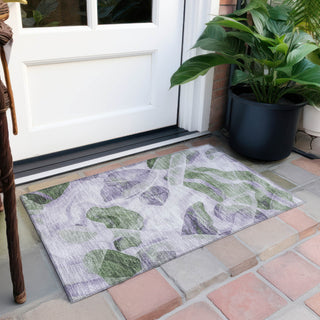 Piper Looms Chantille Abstract ACN1863 Lavender Machine Washable Area Rug Scatter Outdoor Lifestyle Image Feature