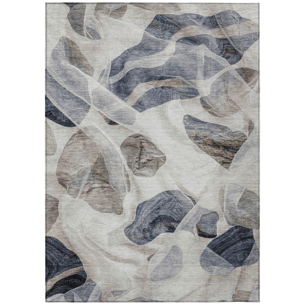 Piper Looms Chantille Abstract ACN1863 Putty Machine Washable Area Rug main image
