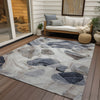 Piper Looms Chantille Abstract ACN1863 Putty Machine Washable Area Rug Outdoor Lifestyle Image Feature