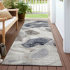 Piper Looms Chantille Abstract ACN1863 Putty Machine Washable Area Rug Runner Outdoor Lifestyle Image Feature