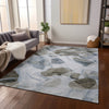 Piper Looms Chantille Abstract ACN1863 Sky Machine Washable Area Rug Lifestyle Image Feature