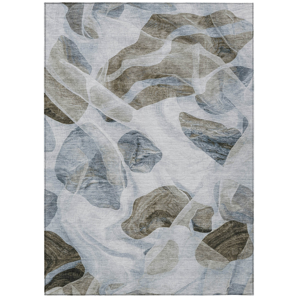 Piper Looms Chantille Abstract ACN1863 Sky Machine Washable Area Rug main image
