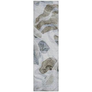 Piper Looms Chantille Abstract ACN1863 Sky Machine Washable Area Rug Runner Main Image