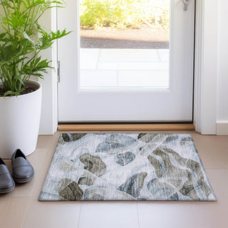 Piper Looms Chantille Abstract ACN1863 Sky Machine Washable Area Rug Scatter Lifestyle Image Feature