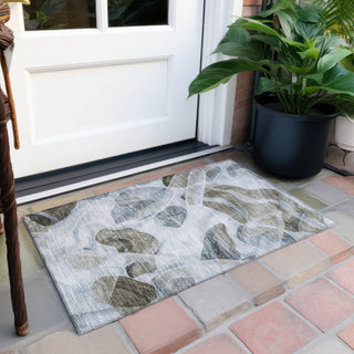 Piper Looms Chantille Abstract ACN1863 Sky Machine Washable Area Rug Scatter Outdoor Lifestyle Image Feature