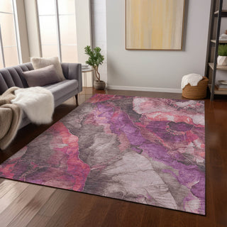 Piper Looms Chantille Floral ACN1864 Blush Machine Washable Area Rug Lifestyle Image Feature