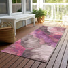 Piper Looms Chantille Floral ACN1864 Blush Machine Washable Area Rug Runner Outdoor Lifestyle Image Feature