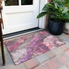 Piper Looms Chantille Floral ACN1864 Blush Machine Washable Area Rug Scatter Outdoor Lifestyle Image Feature
